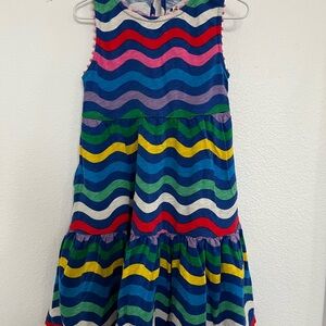 Mini Boden Multicolor Wave Pattern Dress